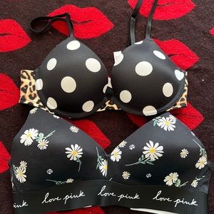 2 Victoria’s Secret PINK bra 32B